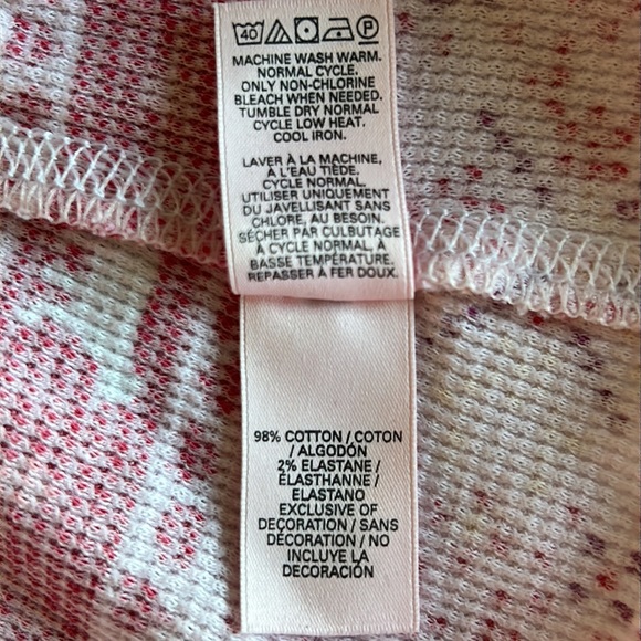 VICTORIA’S SECRET Pajama Tank Top, XS, Red Polar Bear Fair Isle Print - Picture 11 of 12